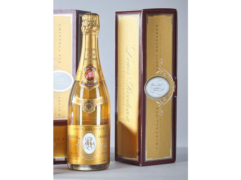 2 Blles CHAMPAGNE Louis Roederer, CRISTAL,...
