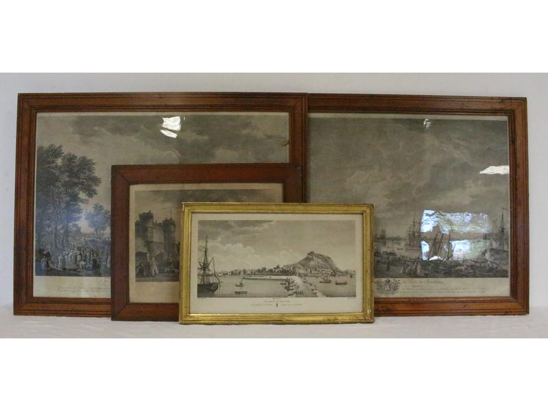 LOT DE QUATRE GRAVURES