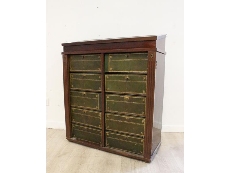 MEUBLE DE NOTAIRE ou CARTONNIER en placage...