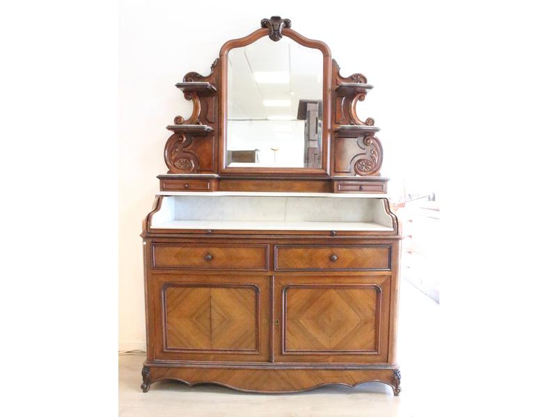 MEUBLE DE TOILETTE en palissandre et placage...