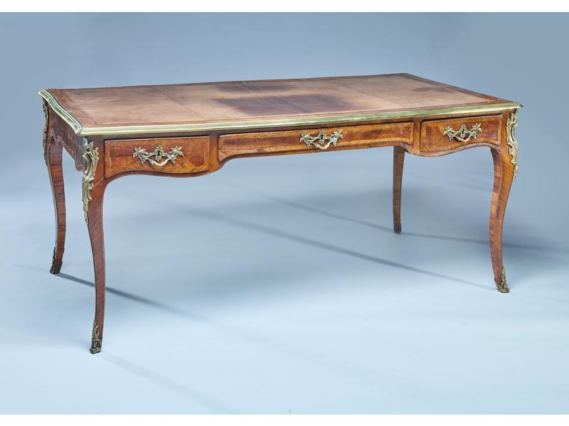 BUREAU PLAT double faces en placage de bois...