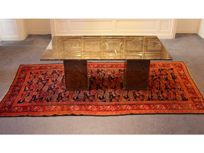 TAPIS rectangulaire en laine polychrome à...