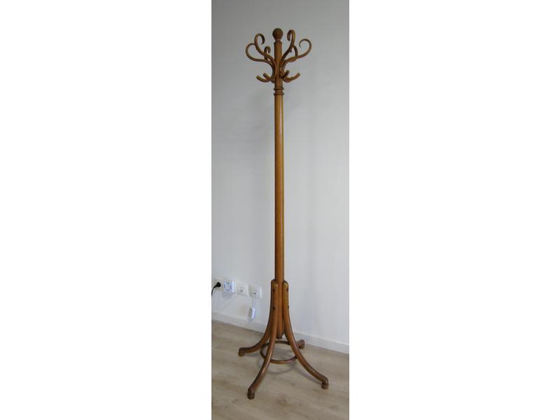 PORTE-MANTEAU perroquet en bois clair co...