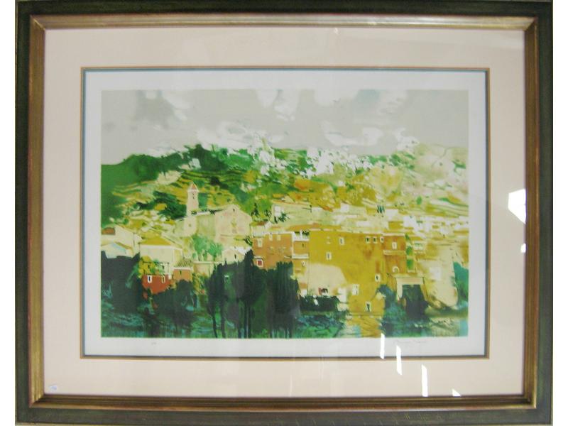 TROIS LITHOGRAPHIES en couleurs :