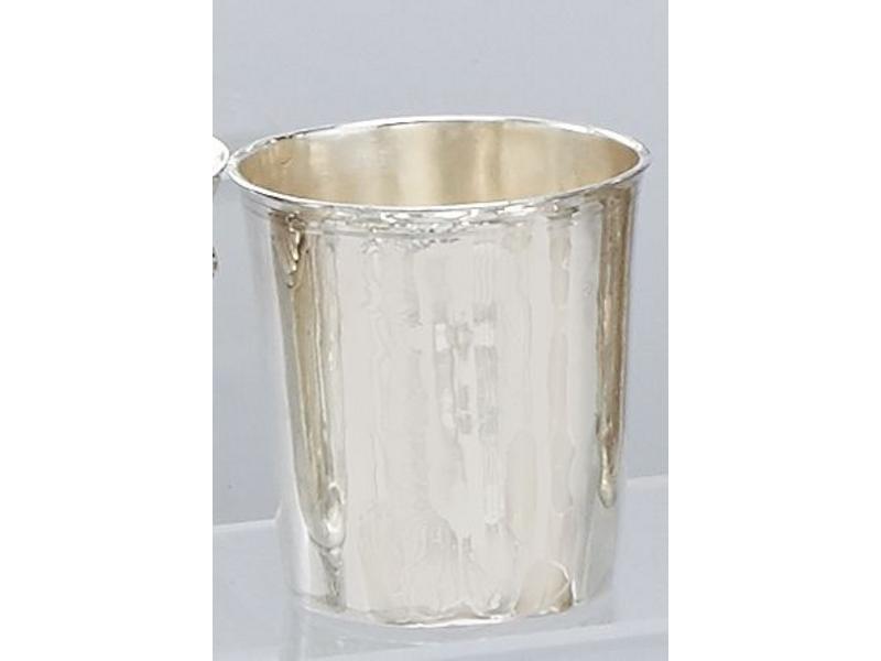TIMBALE en argent uni.
