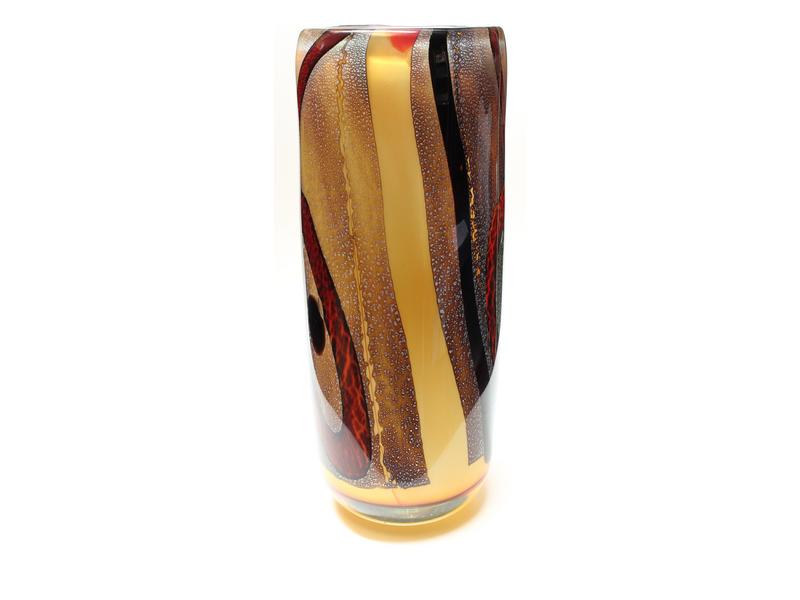 VASE rouleau en verre souflé multicouche...