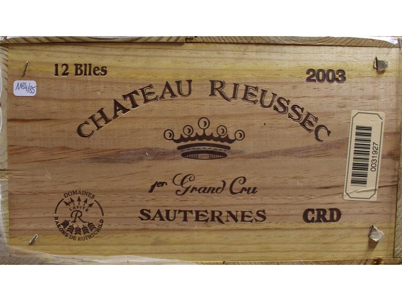 12 Blles CH. RIEUSSEC, Sauternes, 1er GC,...