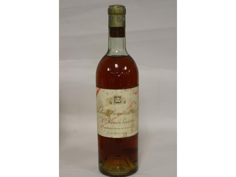 1 Blle CH. ROUMIEU LACOSTE Sauternes 196...