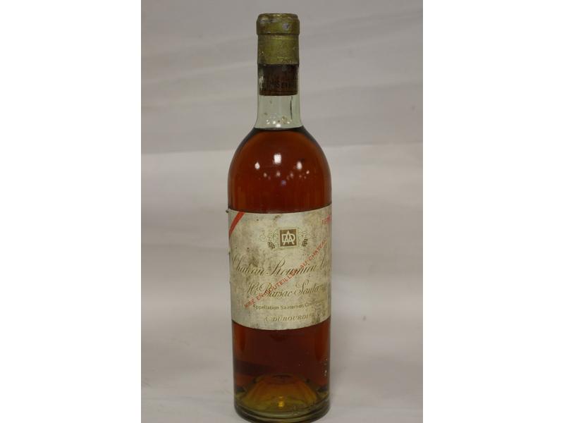 1 Blle CH. ROUMIEU LACOSTE Sauternes 196...