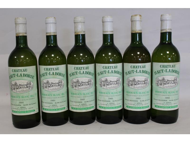 6 Blles CH. HAUT LABORIE Bordeaux blanc ...