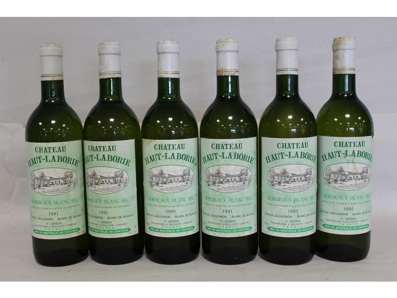 6 Blles CH. HAUT LABORIE Bordeaux blanc 1991
Et....
