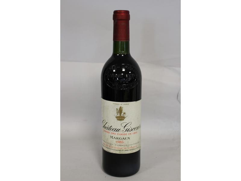 1 Blle CH. GISCOURS Margaux GCC 1986