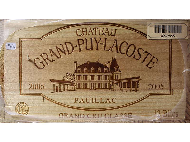 12 Blles CH. GRAND PUY LACOSTE, Pauillac,...