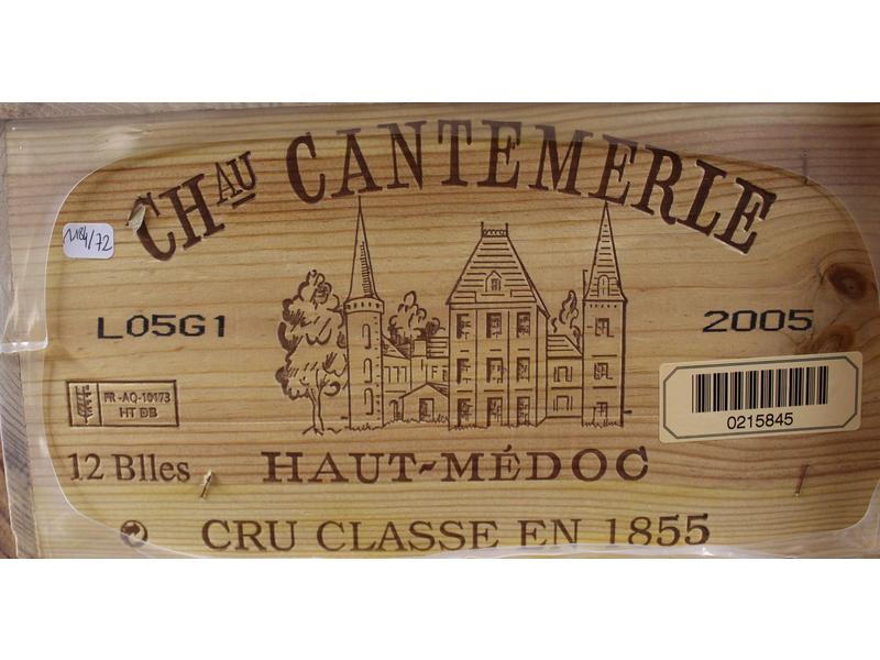 12 Blles CH. CANTEMERLE, Haut-Medoc, GCC,...
