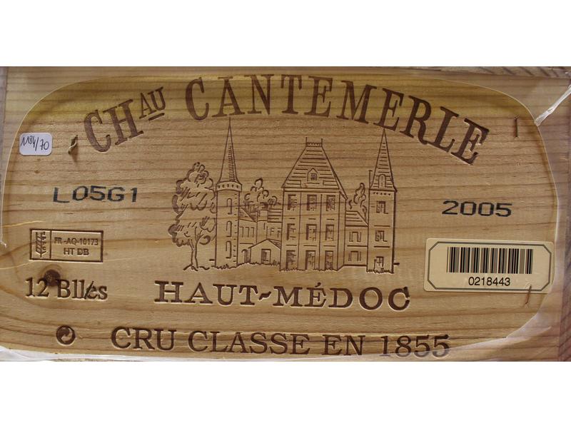 12 Blles CH. CANTEMERLE, Haut-Medoc, GCC,...