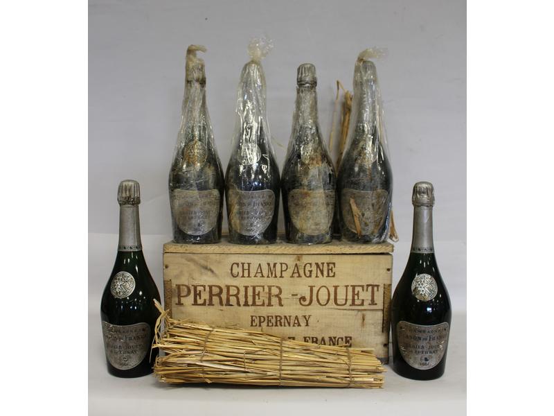 6 Blles Champagne PERRIER JOUET "Blason de...