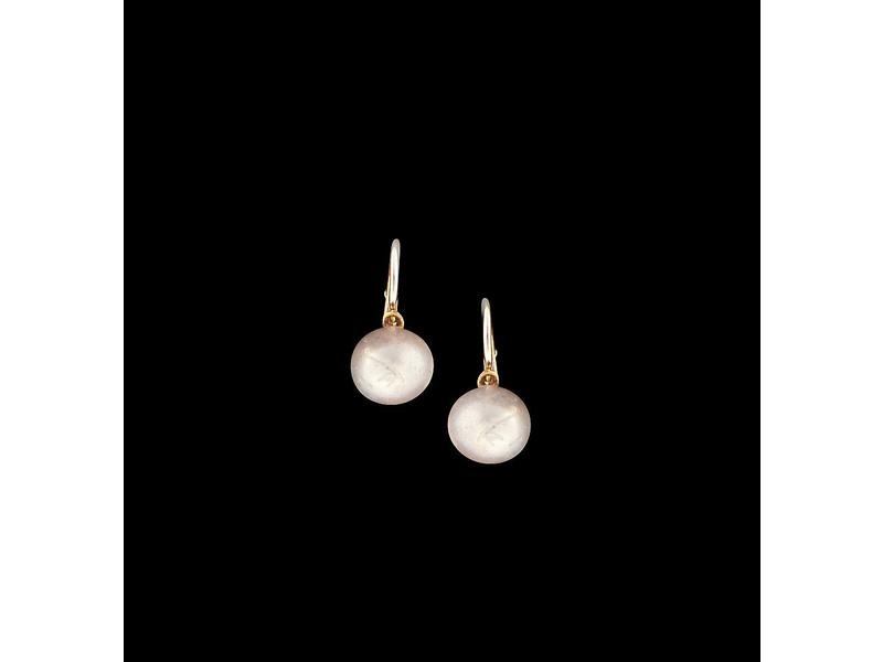 PAIRE DE BOUCLES D'OREILLES en or jaune (750)...