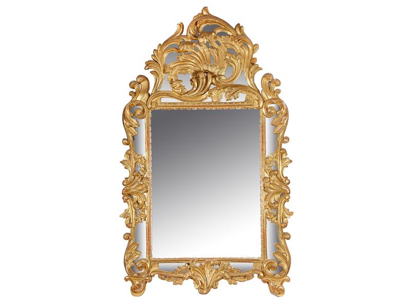 MIROIR A PARECLOSES dans un cadre en bois...