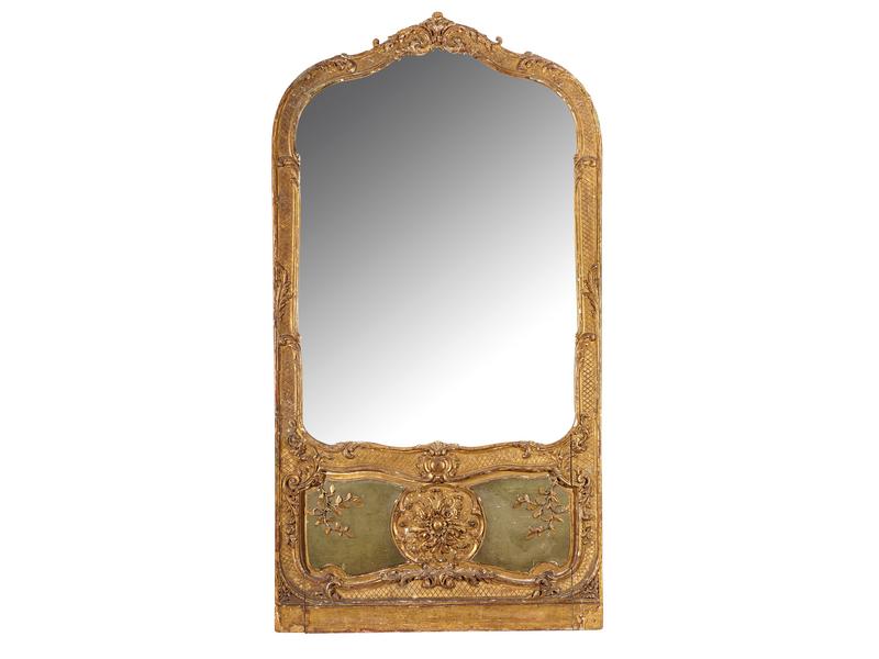 MIROIR rectangulaire dans une boiserie mouluré,...