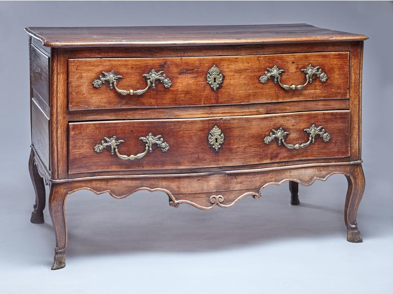 COMMODE rectangulaire en bois naturel à façade...