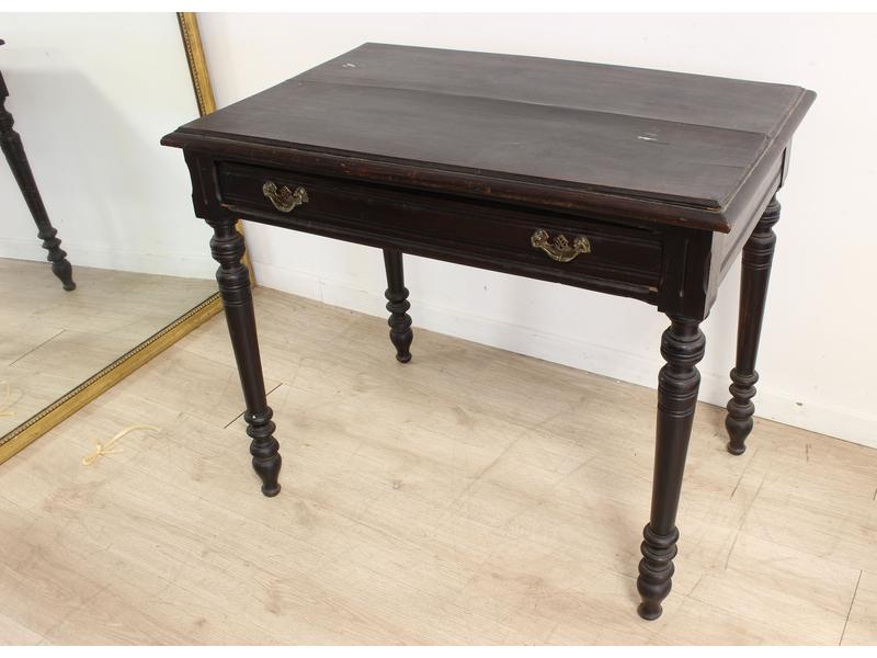 PETITE TABLE rectangulaire en hêtre teinté...