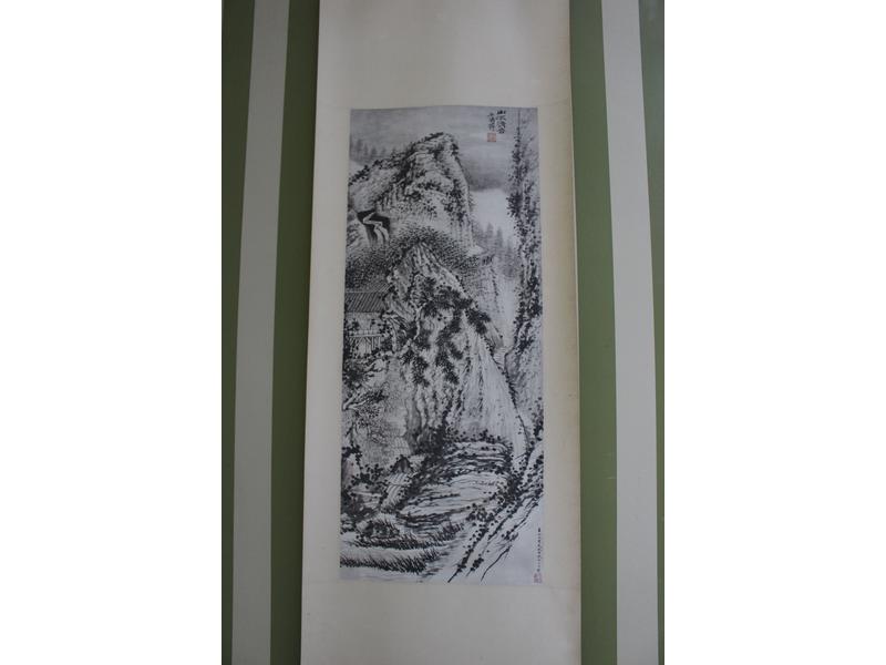 PAIRE DE ROULEAUX japonais sur papier de...