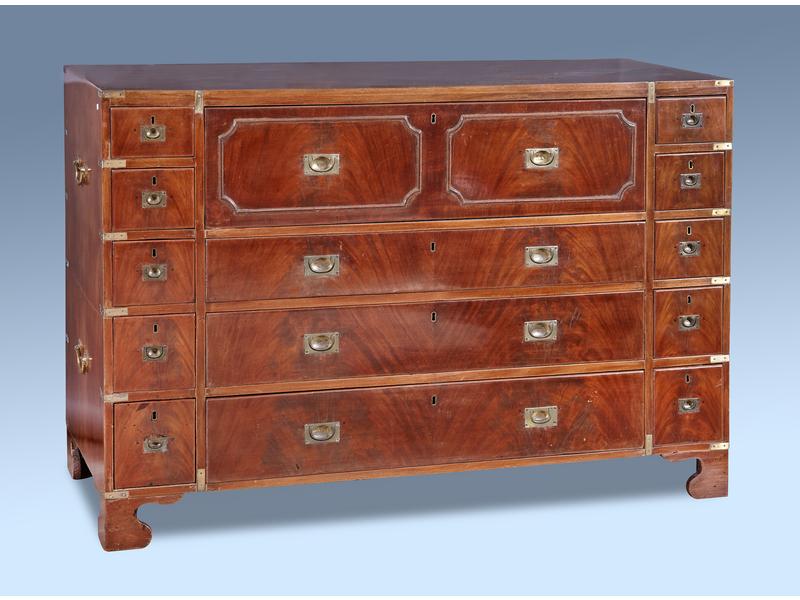 COMMODE-BUREAU DE BATEAU rectangulaire en...