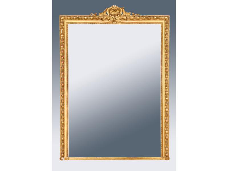 MIROIR rectangulaire dans un cadre en bois...