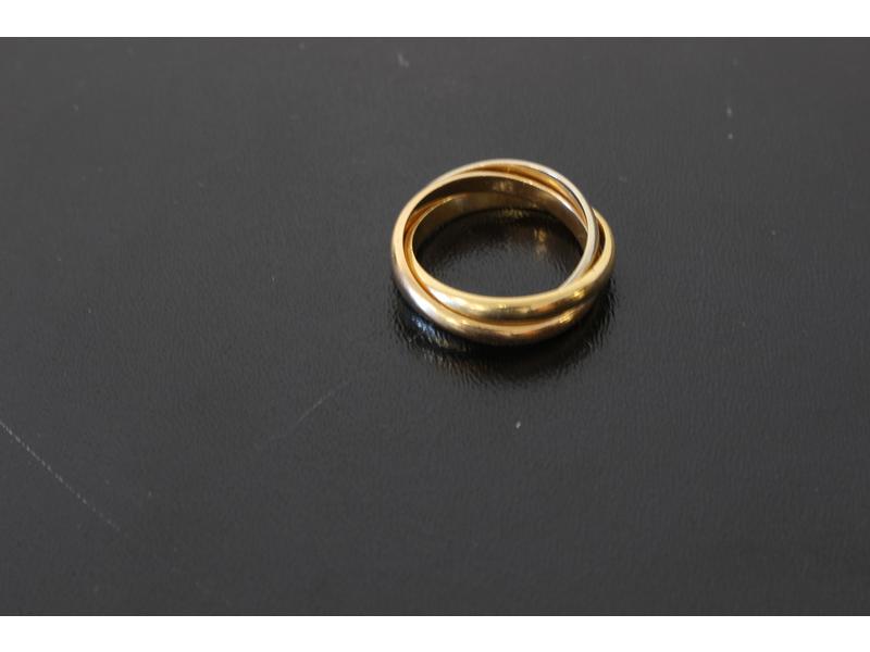 BAGUE TROIS ORS (18K) dans le goût de Ca...