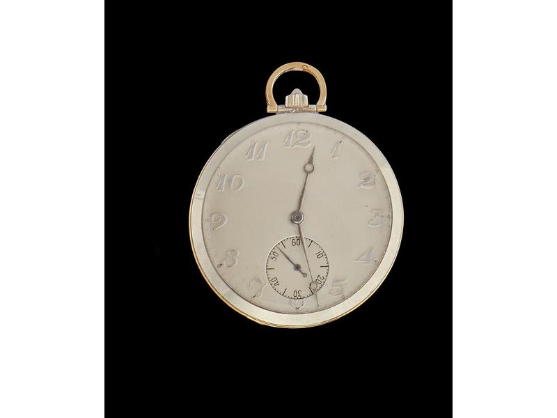 MONTRE DE GOUSSET chronomètre, plate, en...