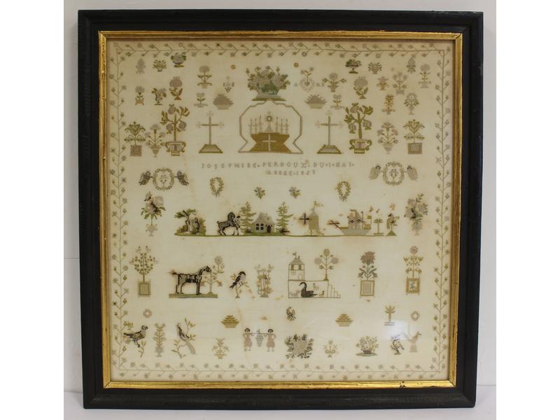CANEVAS à motifs de bouquet de fleurs, autel,...