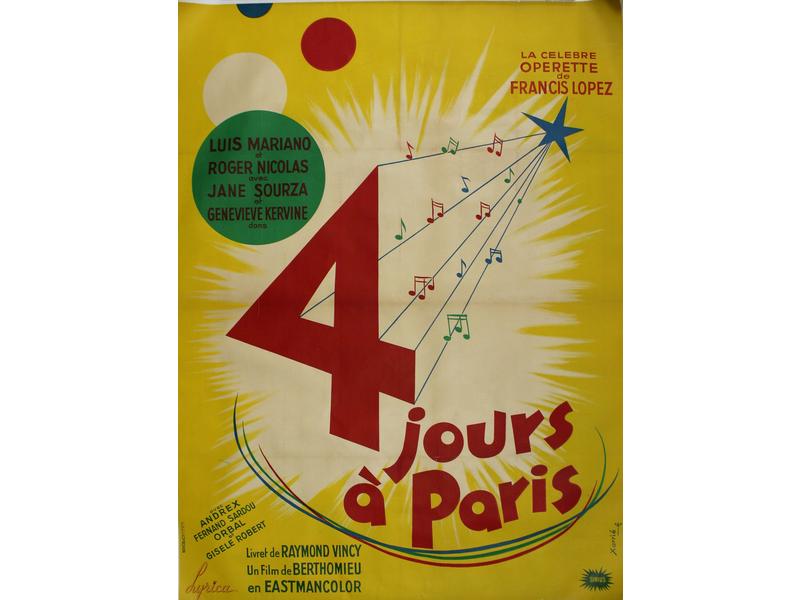 4 JOURS A PARIS, film de Berthomieu avec...