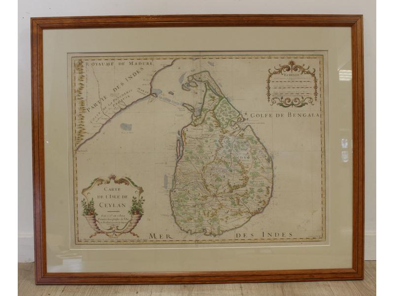 CARTE DE L'ISLE DE CEYLAN