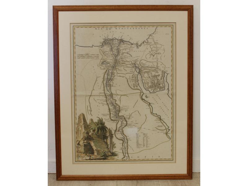 CARTE DE L'EGYPTE ANCIENNE ET MODERNE