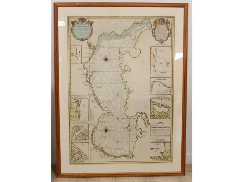 CARTE MARINE DE LA MER CASPIENNE
