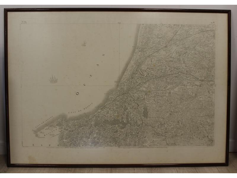 IMPORTANTE GRAVURE en noir, Le Pays Basque...