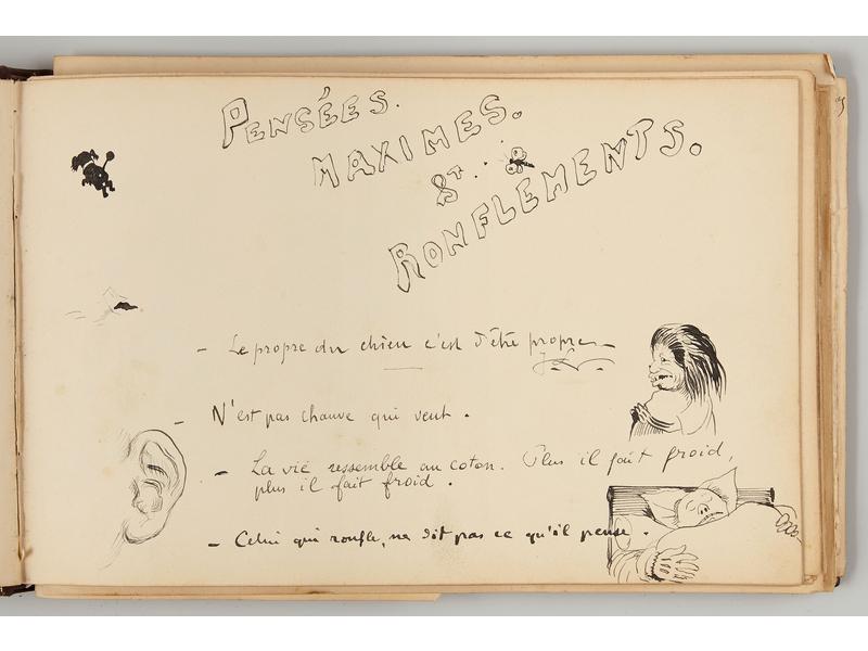 ALBUM amicorum, format à l'italienne, composé...