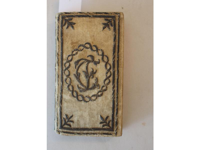[MANUSCRIT D'AMOUR] - Un volume in-12  velours...