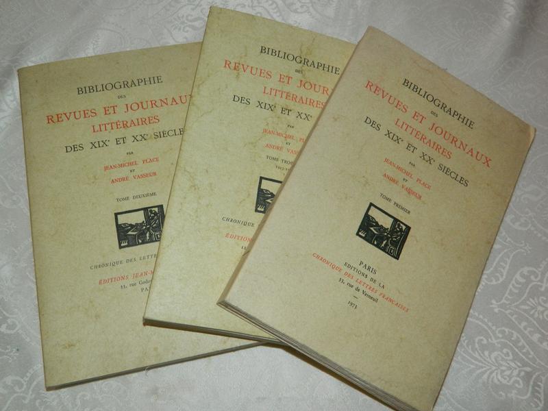 PLACE et VASSEUR, Bibliographie des revues...