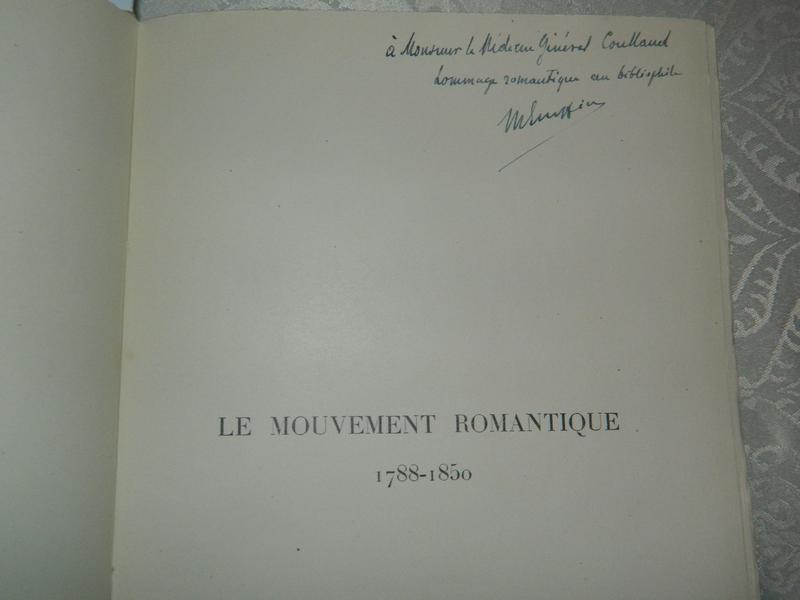 ESCOFFIER (M.), Le Mouvement romantique 1788...