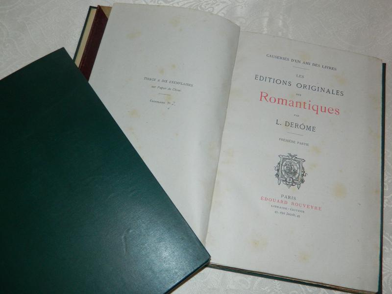 DERÔME (L.), Les éditions originales des...