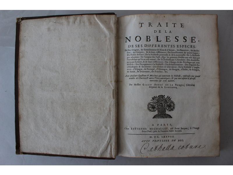 G. A. DE LA ROQUE, Chevalier Seigneur de...