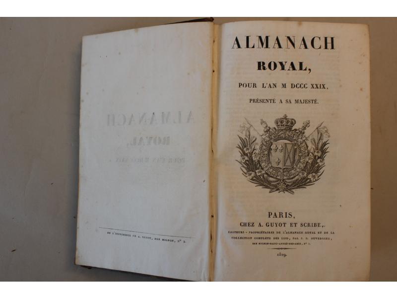 ALMANACH ROYAL - 2 vol.