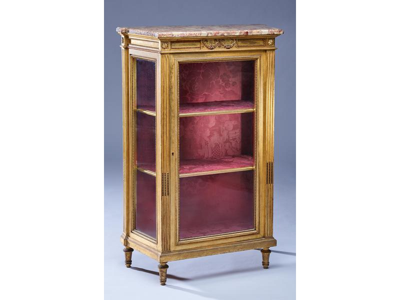 PETITE VITRINE à hauteur d'appui en bois...