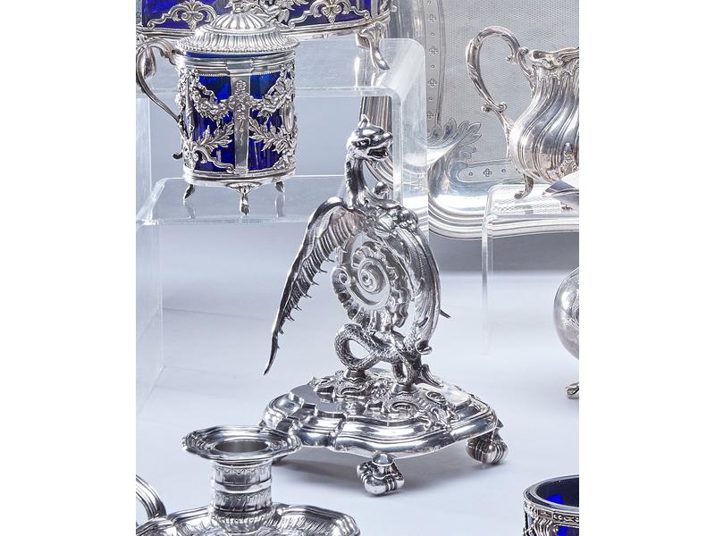 ORIGINAL PORTE-PIQUES en argent en forme...