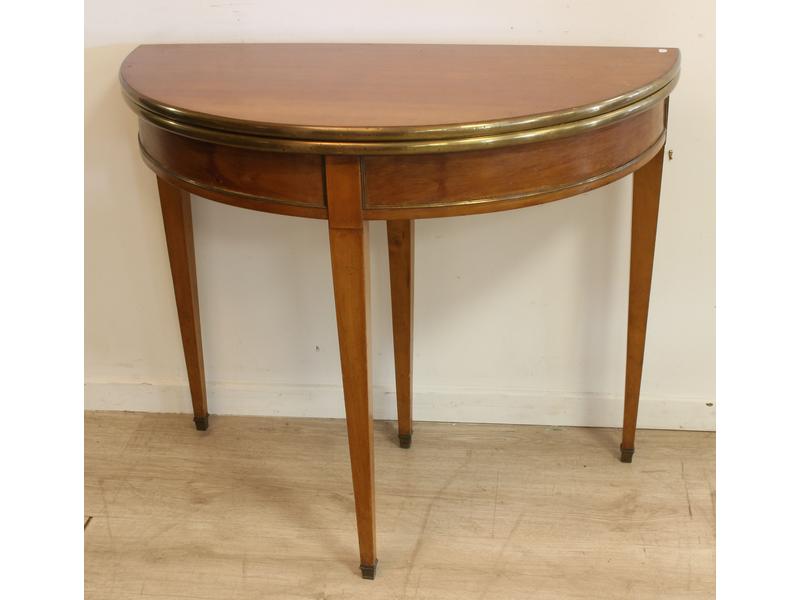TABLE demi-lune pouvant former table ronde...
