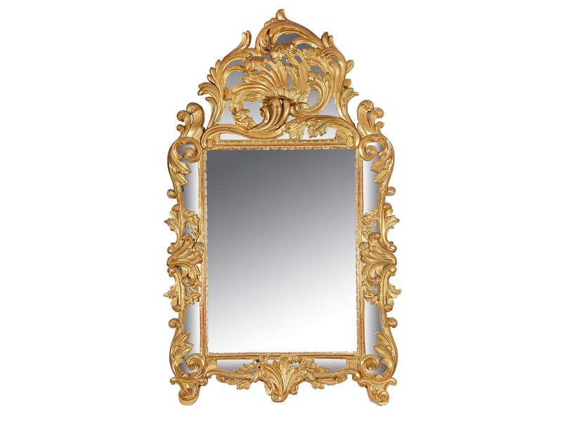 MIROIR A PARECLOSES dans un cadre en bois...