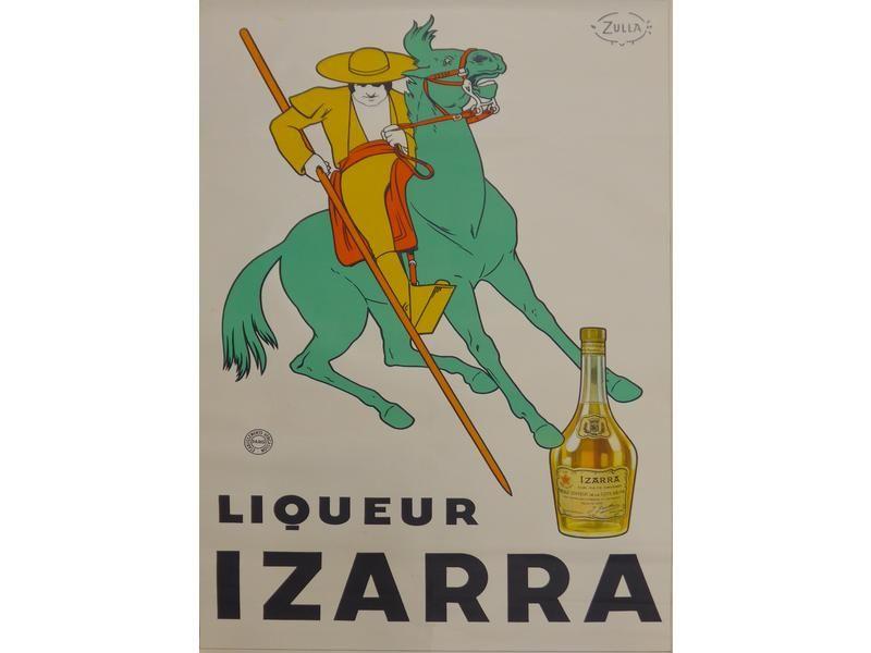 AFFICHE IZARRA, Le Piquador sur fond blanc,...