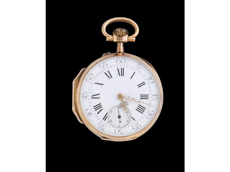 MONTRE DE POCHE CHRONOMETRE en or jaune (18K),...