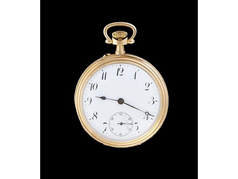 MONTRE DE POCHE CHRONOMETRE en or jaune (18K),...